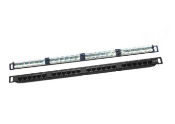 Cat5e&CAT6 0.5u 24 Ports UTP Patch Panel