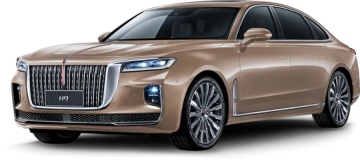 Pure electric new energy vehicle hongqi e-hs9 brown