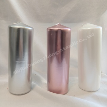 Wholesale Best Quality church votive colorful pillar candle