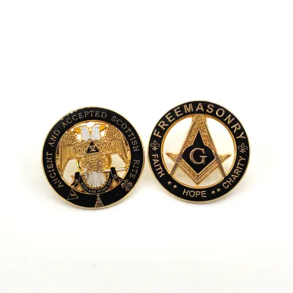 1.25\" Scottish Rite Masonic Lapel Pin - Ancient and Accepted Scottish Rite 32nd Degree