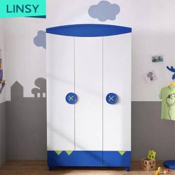 Linsy Modern Guangdong Children Fluard and White Sardrobe