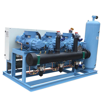 Refcomp Low Temperature Screw Compressors: 3 Parallel Compressors in Air Cooled Condensing Units for Refrigeration Systems