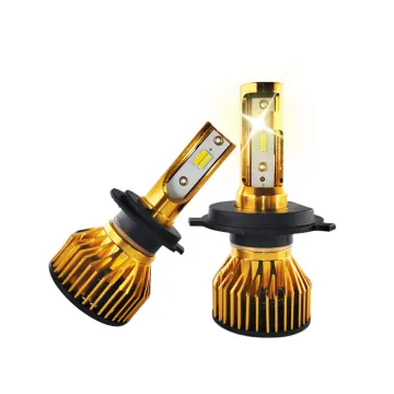 Hot Sale V6 Car LED Headlight Bulb H4 H11 H7 CSP 1860 Dual Color LED Light