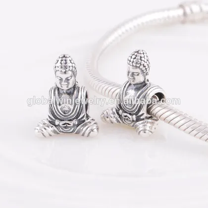 Hotsell Alibaba Charm 925 Sterling Charm Buddha Bracelet Charm