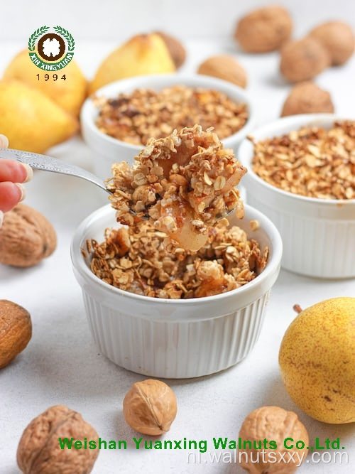 Walnut Kernels Lichte stukken geproduceerd
