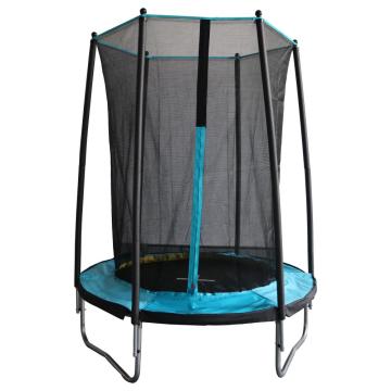 Trampoline all'aperto 6 piedi per bambini doppio blu