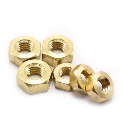 Brass Hex Yellow nuts