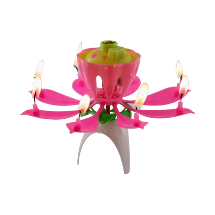 India Lotus Flower Candle