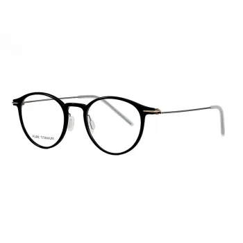 Bq2501 Vintage Red Oval Anti Blue Light Glasses