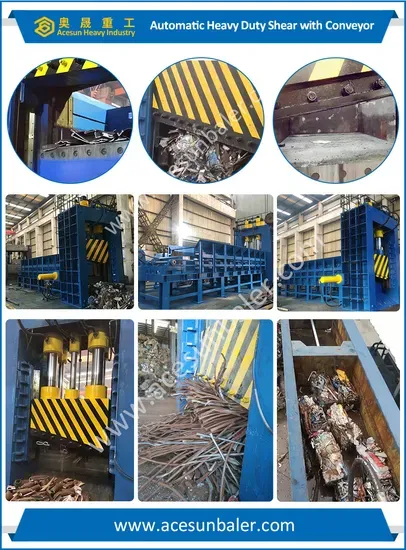 Hydraulic Metal Shear Press for Factory Use