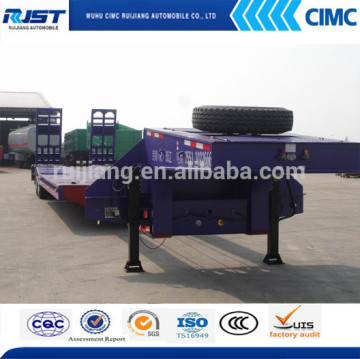 CIMC Cheap & Best price Low Bed Semi-Trailer with two axles