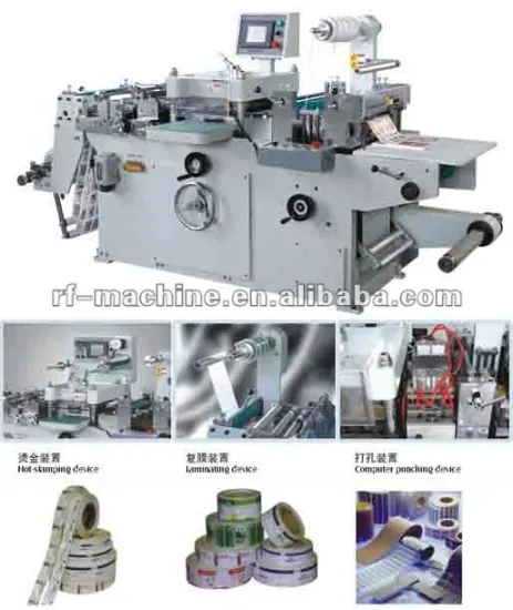 Full-Automatic Roll-Roll Continuous Free Adhesive Tape Die Cutter (Rf-320mq)