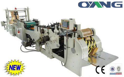 Flat Bottom High Speed Automatic Paper Bags Making Machine , 300pcs/min