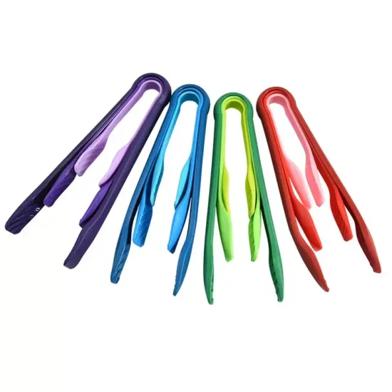 Professional Food Grade BBQ Cooking Tongs Set: 3-in-1 Kitchen Tool with Silicone Handles for Barbecue and Grill