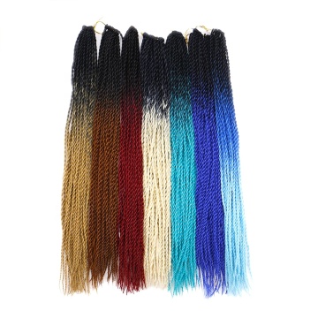 Senegalese Twist Crochet Braids Hair Small Twist Crochet Synthetic Braiding Hair Extensions Twist Braids Hair 24 inch