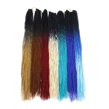 Senegalese Twist Crochet Braids Hair Small Twist Crochet Synthetic Braiding Hair Extensions Twist Braids Hair 24 inch
