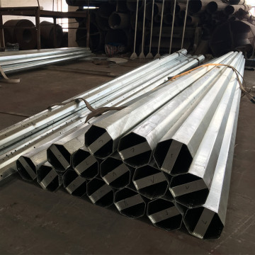 HDG Hot Dip Galvanizing Conical Polygonal Steel Pole