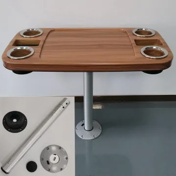 Teak Wood Grain ABS Plastic Table Top 863x457x101mm for Marine Boat