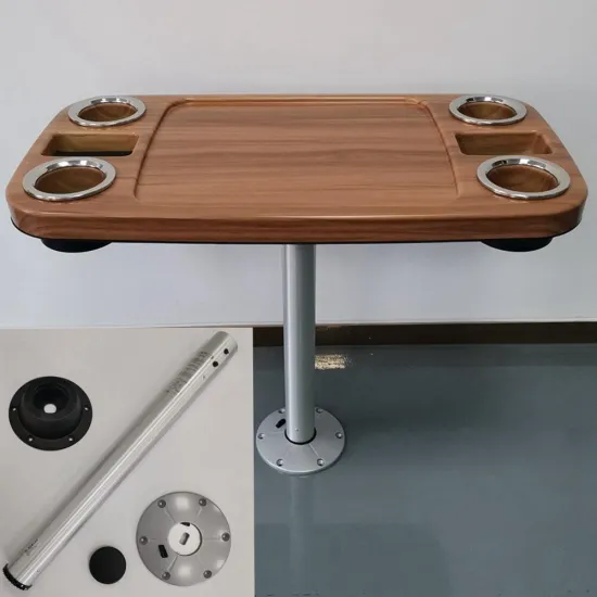 Teak Wood Grain ABS Plastic Table Top 863x457x101mm for Marine Boat