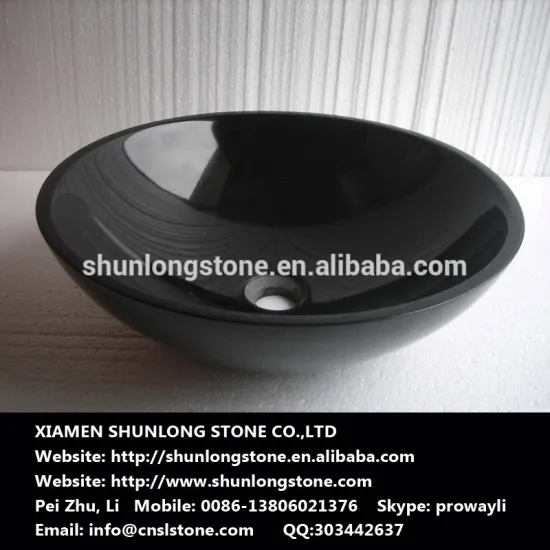 Black granite wash basin Sinks,stone basin