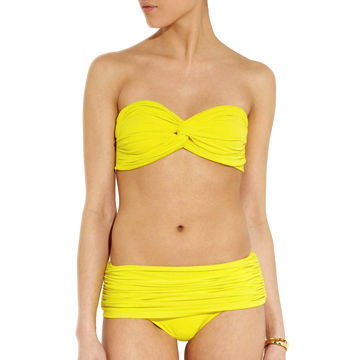 Strapless Triangle Bikinis in Fashion Design, Customized Logos and Brand Names are Accepted
