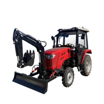 4x4 tractoren met voorlader: 40HP-80HP 4WD-modellen met optionele onderdelen