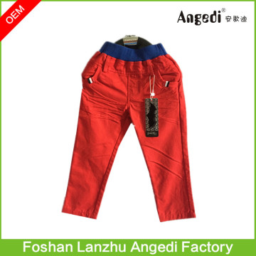 with custom hangtag new style boys pants four pockets pants