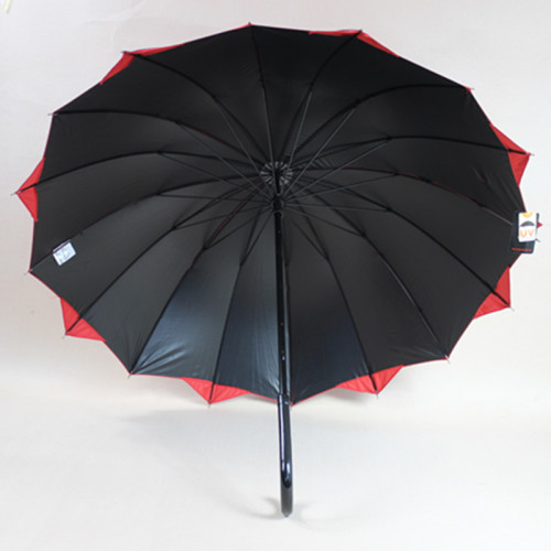 23"*16k, Two Color Joined Fabric Straight Umbrella (S-1002)