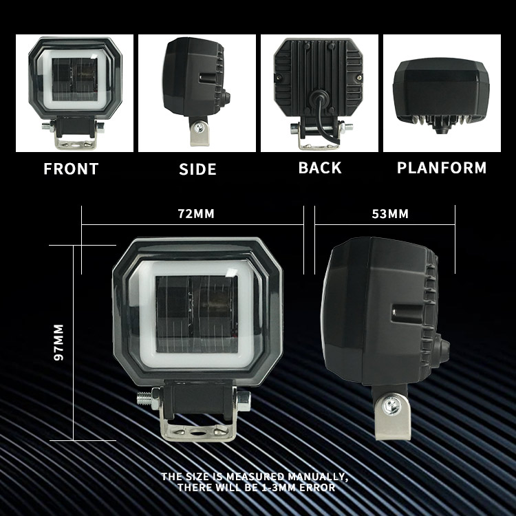 motorcycle heat light fog spot light