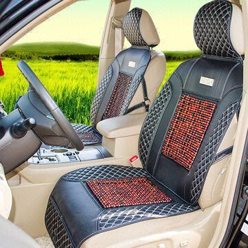 Hot sale black leather car cushion cover set
