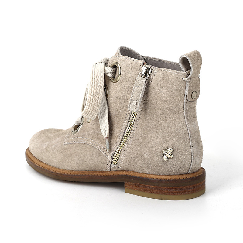 Fashion Suede Lace-Up Ankle Boots