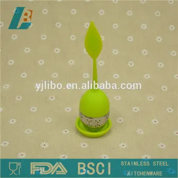 Leaf Silicone Tea Strainer Metal Filter