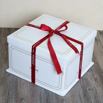 Square birthday cake packaging box