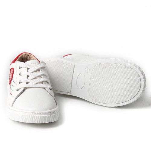 Kinder-Sneaker aus echtem Leder mit individuellem Logo