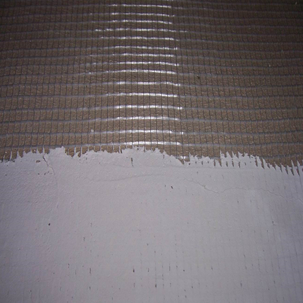 application of fiberglass mesh