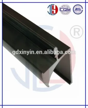 Good quality anodized and brushed handle L shaped Handle aluminum frame profile for kitchen cabinets by China manufacotory