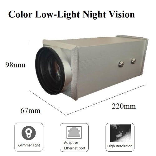 1.2Mrad Camera Warna Malam Visi Teleskop Monokular