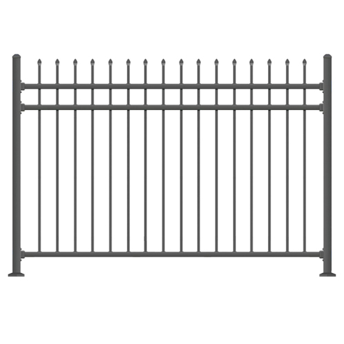 Άμεση πώληση σφυρήλατο σίδερο φράχτη ψευδαργύρου χάλυβα φράχτη