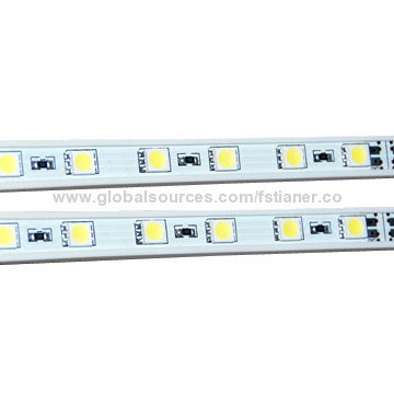 Rigid LED Strips, 10mm width, 60LEDs SMD5050, CE- and RoHS-certified