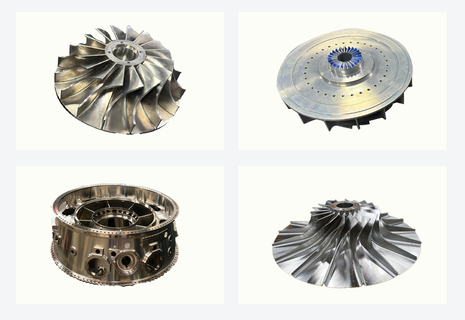aerospace turbine engine impeller blades