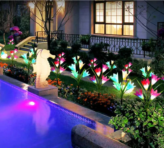 Simulation Lily Lawn Lights