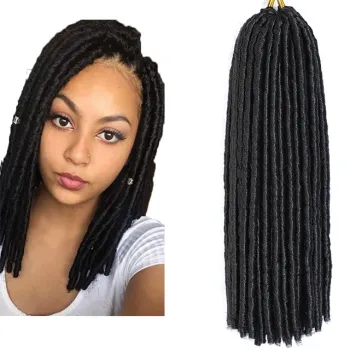 Straight Dread Locs Hair 14 inch Faux Locs Crochet Braid Hair Dread Lock Synthetic Hair Extensions