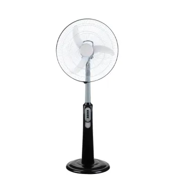 Big Battery Cooling Fan: Standing Solar Rechargeable Fan for Home Appliances Size 18