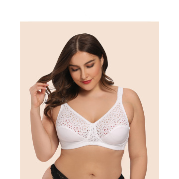 Soutien-gorge grande taille en dentelle fleurie