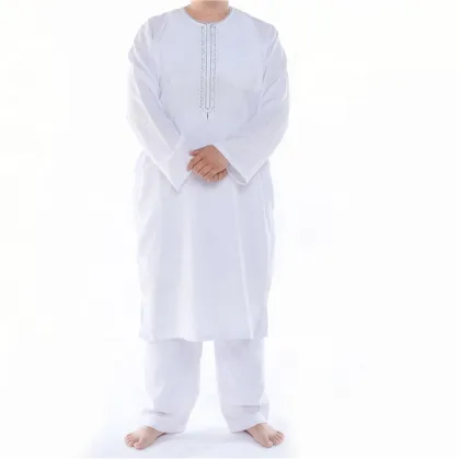 High Neck Jubba White Arabia