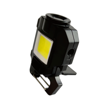 Outdoor Wholesale Black Rechargeable LED COB Keychain Work Light