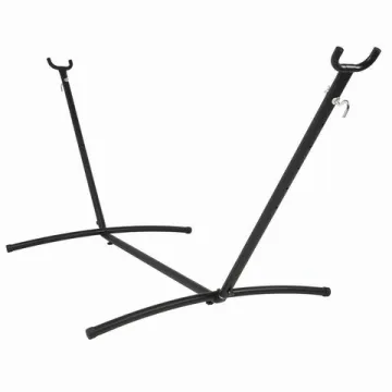 High quantity double hammock stand with carry bag steel hammock stand