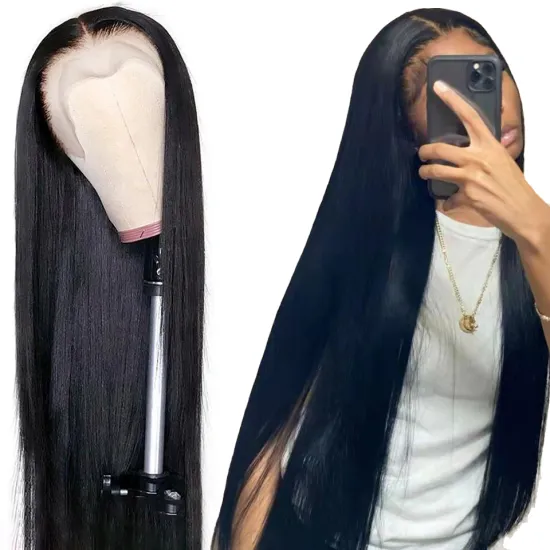 Wholesale Double Drawn 13X4 13X6 HD Swiss Lace Frontal Wig,Raw Virgin Cuticle Aligned Wig,Brazilian Human Hair Lace Front Wig