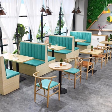 Moderne luxuriöse Handelsmöbel: Foshan Factory Hot Sales Restaurant Stand Sitz Sets