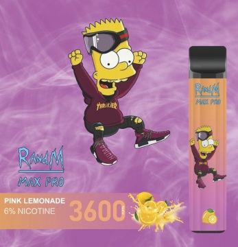 RandM Max Pro Cartoon Style 3600 Puffs Disposable Vape 1100mAh Rechargeable Wholesale
